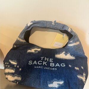Marc Jacobs Distressed Blue Sack Bag